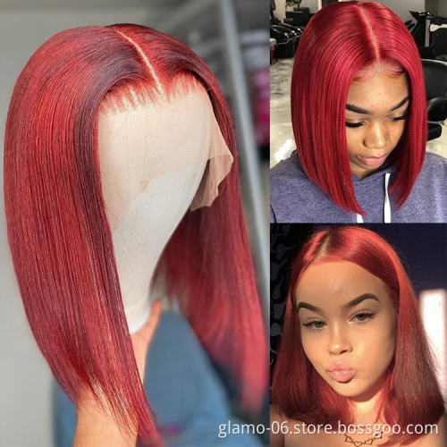 Cheap Price Short Bob Human Hair Wig,8inch-16 inch Blonde Bob 613 Lace Front Wig,Short Curly Bob Wigs Human Hair Lace Front